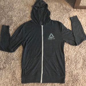 reebok zip up sweatshirt